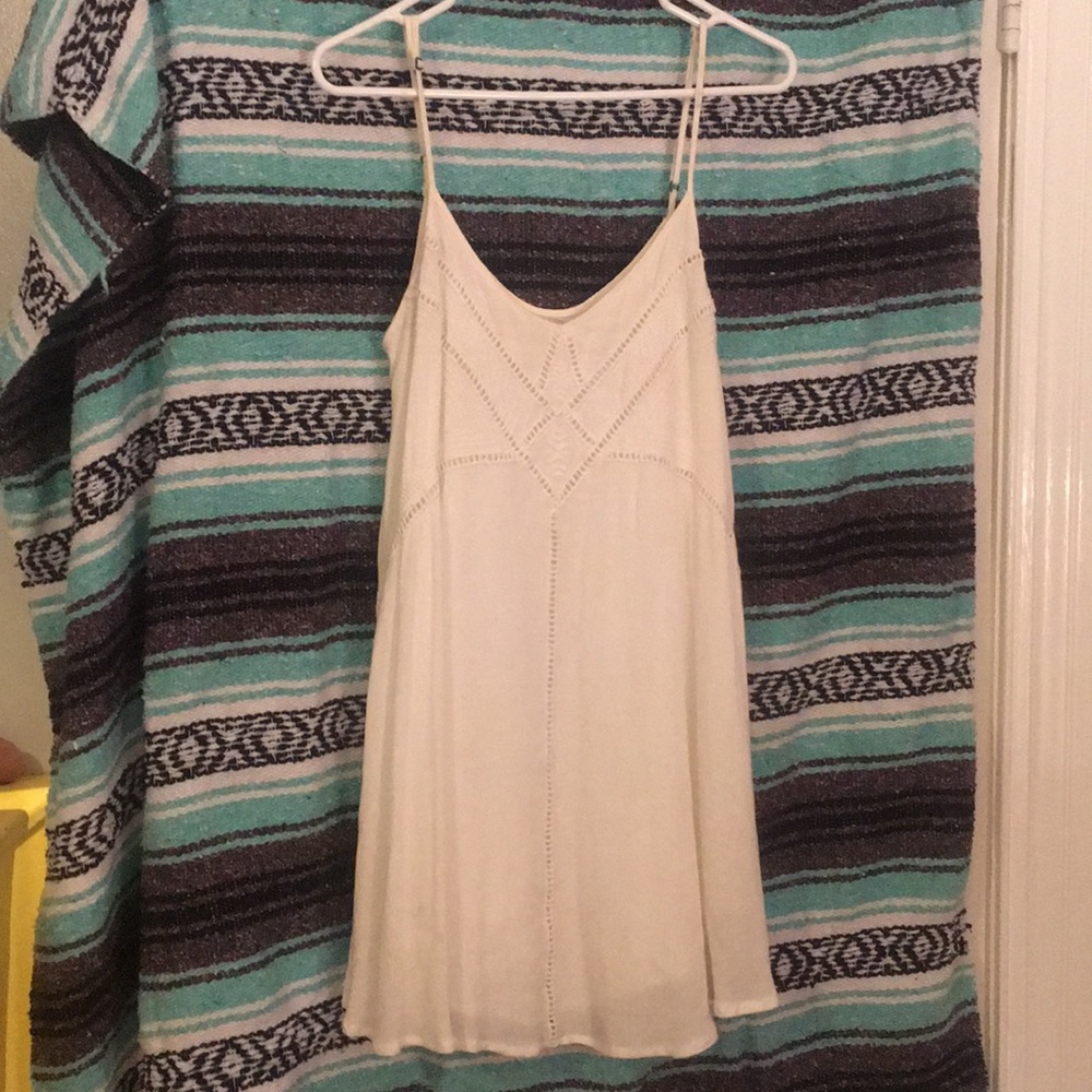 White flowy dress, Free People style